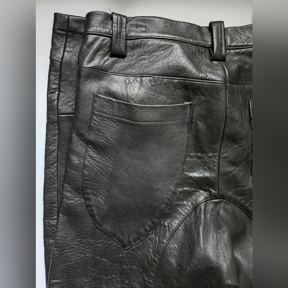 Ann Everett Leather Barrel Pant - Picture 6 of 8
